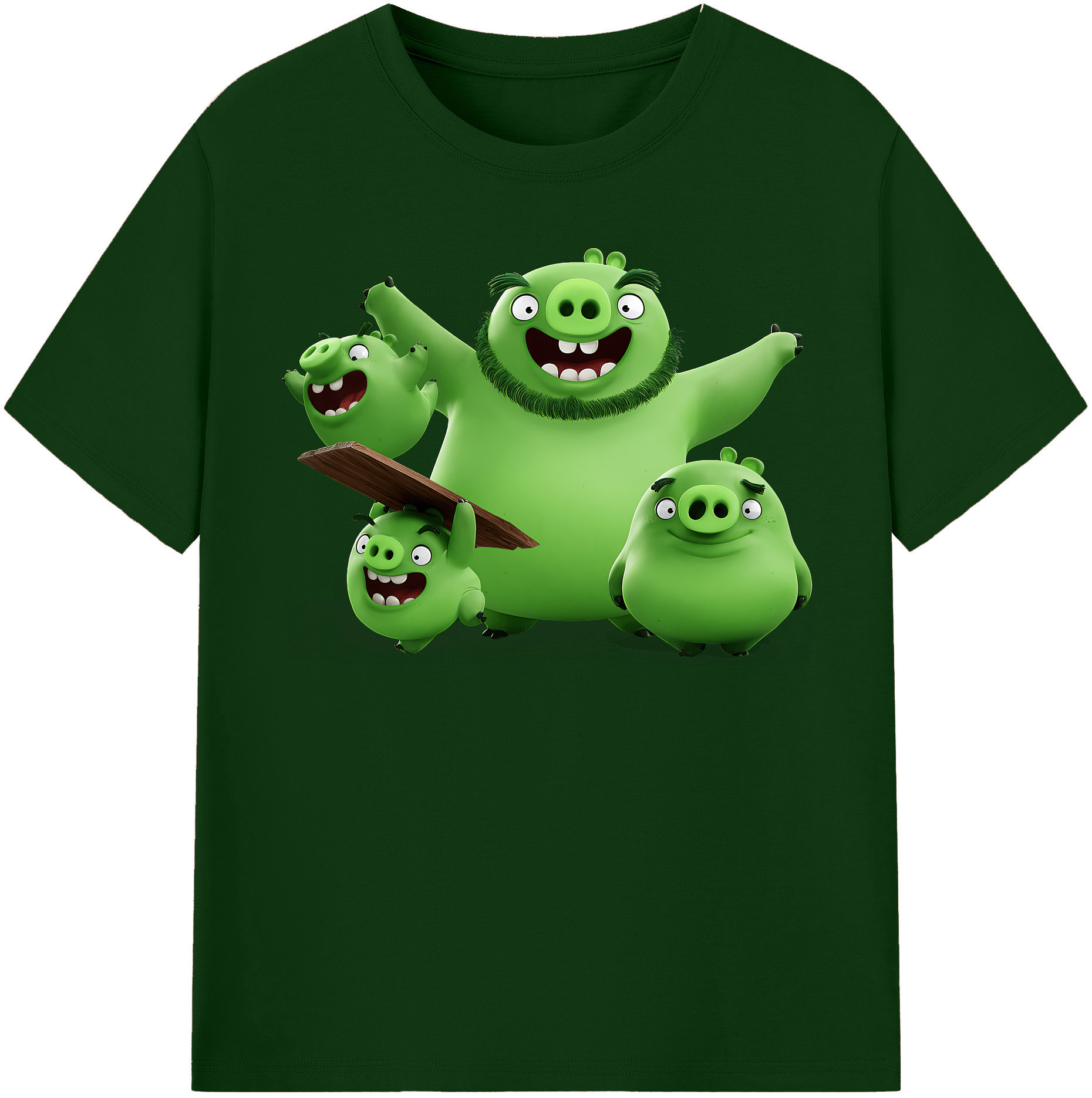 （画像用） Angry Birds アングリーバード 綿100％半袖Tシャツ（フロントプリント）